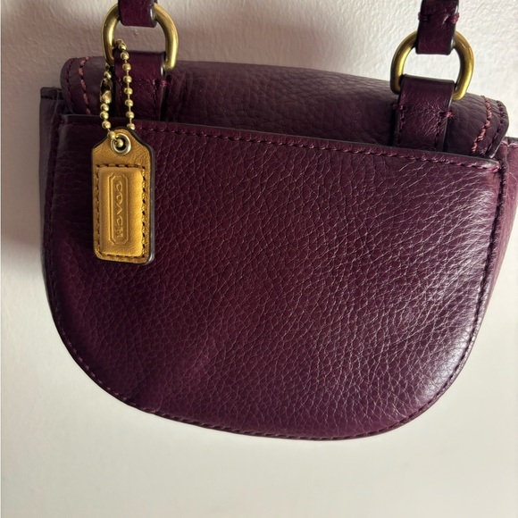 Coach Park Plum Leather Halfmoon Mini Crossbody Bag - Picture 4 of 6